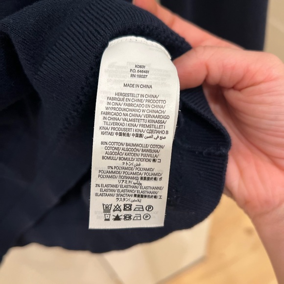 Classic Bode Cotton Navy Knit Sweater - Picture 4 of 4